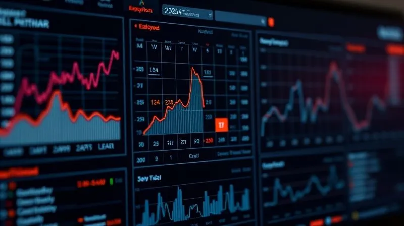 A photorealistic, professional photography, 8K, cinematic lighting, sharp focus, depth of field, shot on a high-end DSLR. A digital dashboard displaying complex data visualizations of employee leave patterns, with a specific, highlighted anomaly on a calendar grid, suggesting suspicious timing. The image conveys precision and analytical insight.