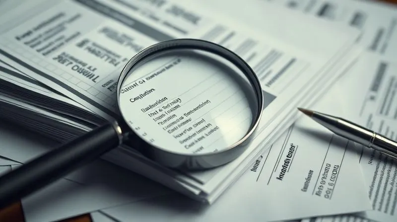 photorealistic, professional photography, 8K, cinematic lighting, sharp focus, depth of field, a close-up of a stack of disorganized financial documents, bank statements, and legal papers, with a magnifying glass hovering over suspicious transactions, conveying the act of uncovering financial irregularities, shot on a high-end DSLR