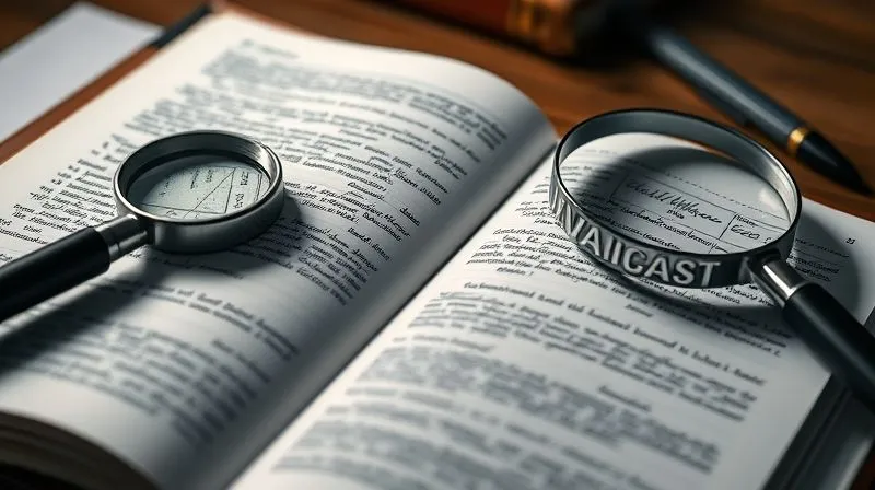 A photorealistic, professional photography, 8K, cinematic lighting, sharp focus, depth of field, shot on a high-end DSLR. A detailed, open ledger book with intricate handwritten notes and highlighted entries, beside a magnifying glass, symbolizing meticulous record-keeping and financial strategy.